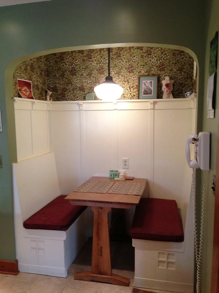 Breakfast nook and Trestle Table