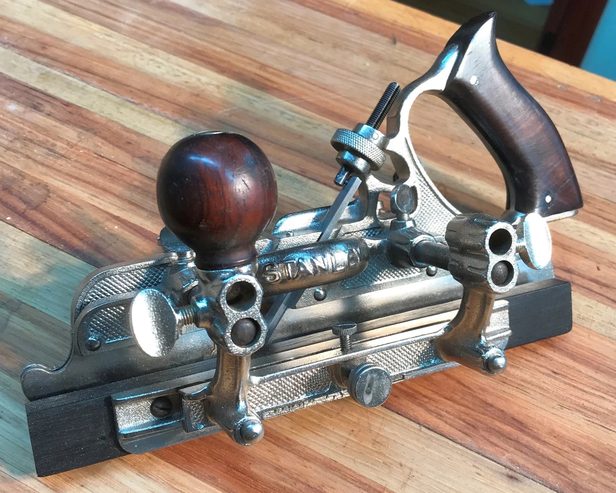A replated Stanley #45 plane, Type 12, ca. 1915. Good for another 100 years.