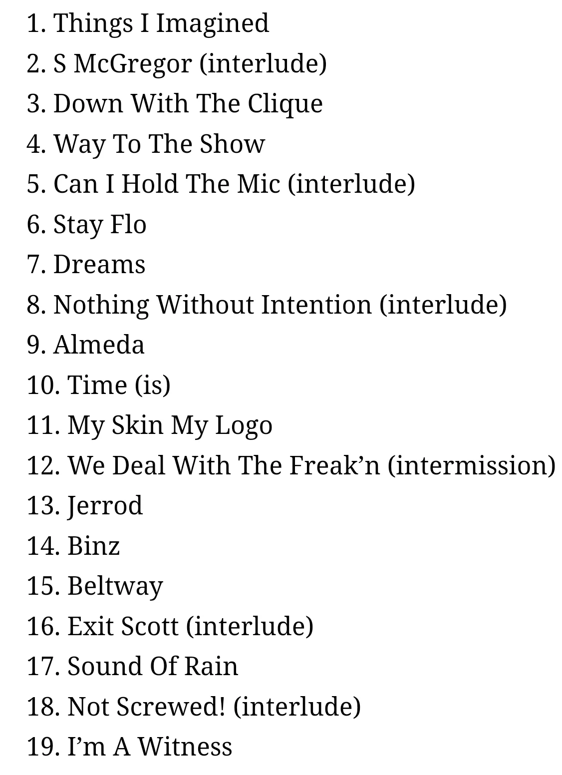 "When I Get Home" by Solange Tracklist