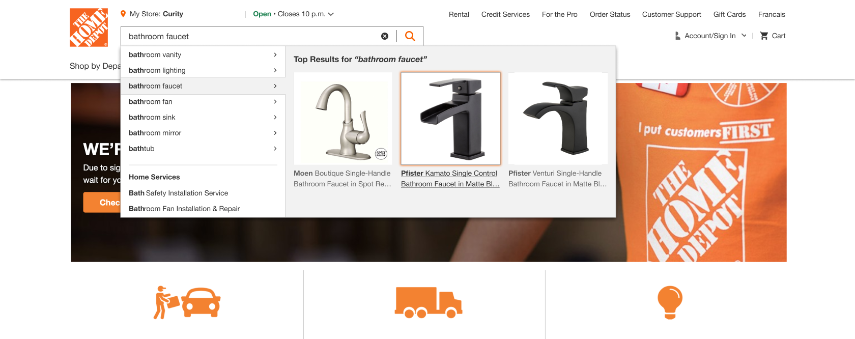 Search Bar - Active with type ahead hover suggestion.png
