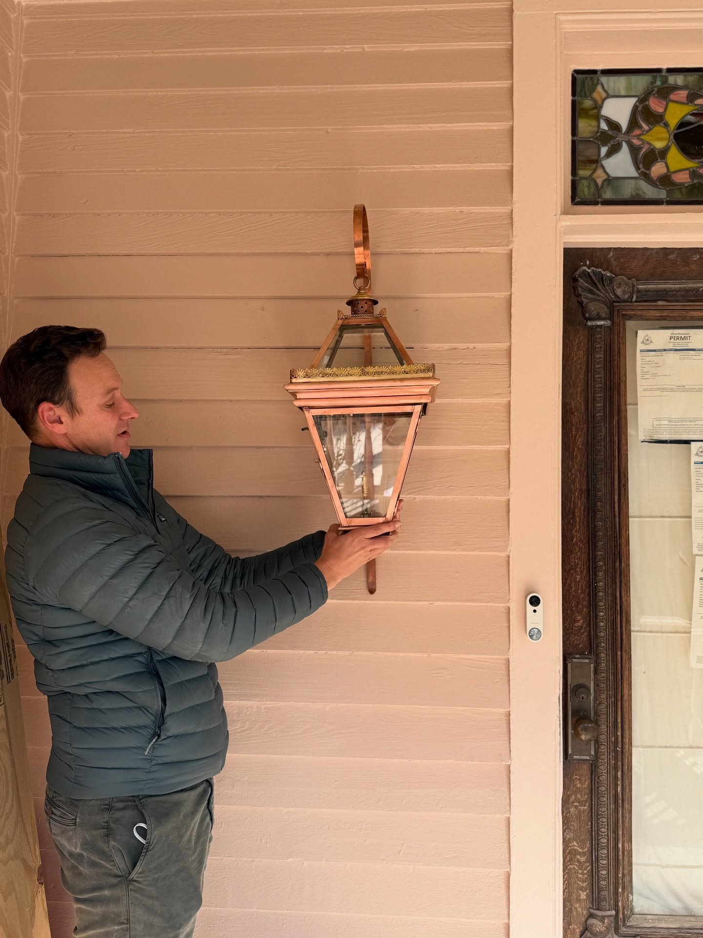 Gonna be beautimous!!! 🥰 So thankful for the people who trust us enough to follow our lead and commission us to build special art to light their spaces (even when we tell them the wait is long). Good things come to those! Blessings on this house and