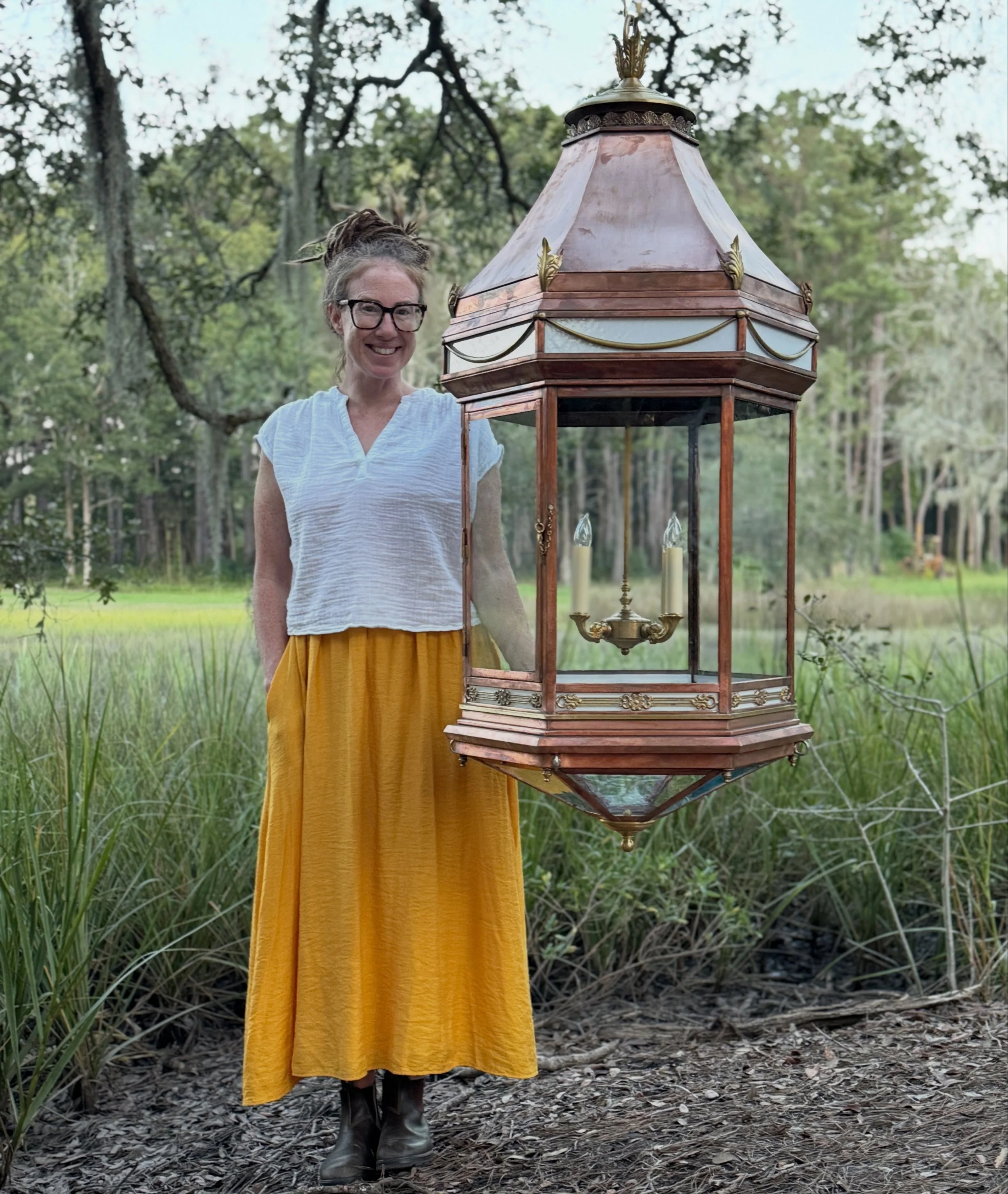 I&rsquo;ve been waiting a while to post this. The completed portico lantern for Glenn Keyes Architects&rsquo;s and Richard Marks Restorations&rsquo;s project at The William Ravenel House in Charleston was delivered a few weeks ago, and somehow the sh