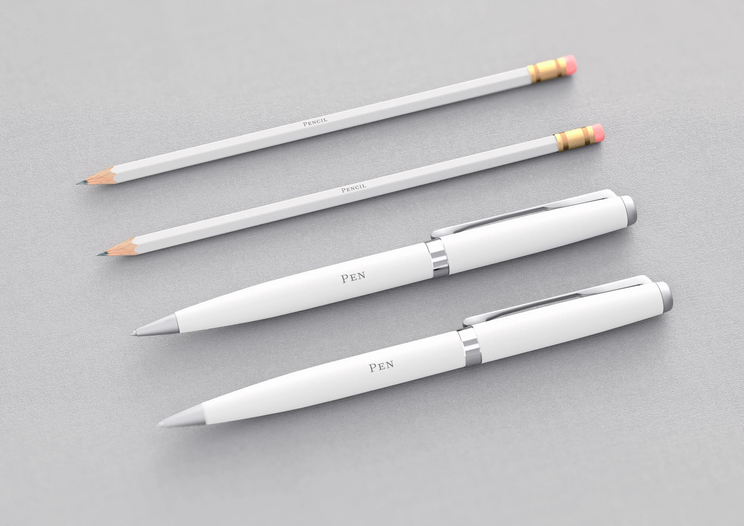 Pen & pencil mockup