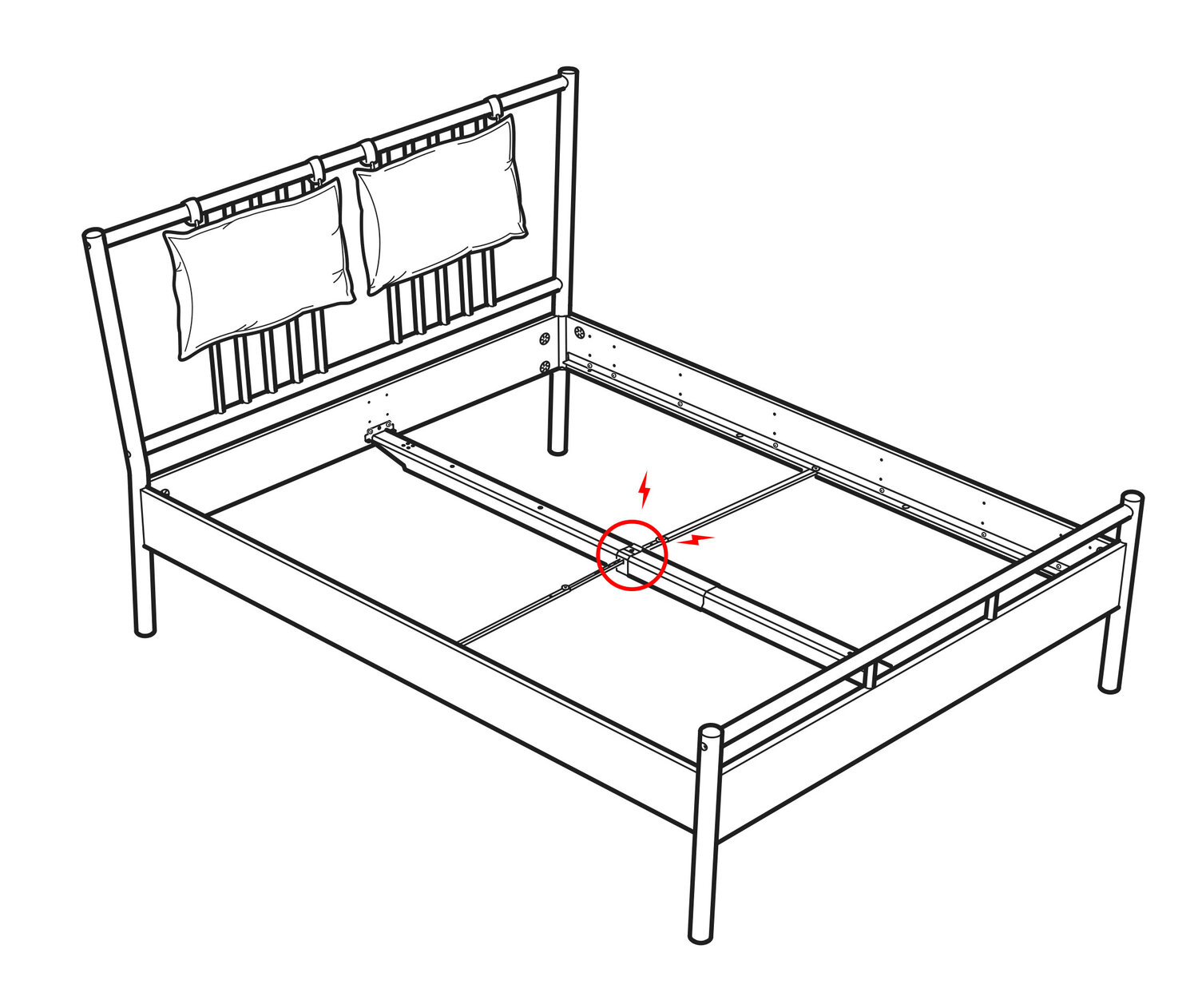 Ikea Björksnes Bed Jhåland, Ikea King Size Bed Frame Instructions