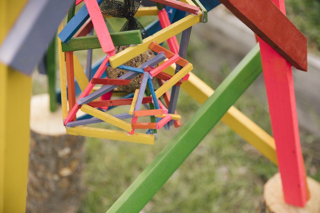  Perry Rath.&nbsp; Field Gaze . 2017. Detail of artwork during Off-site trip to the Growing Community Garden.&nbsp;Photo by Denis Gutiérrez-Ogrinc.&nbsp; 