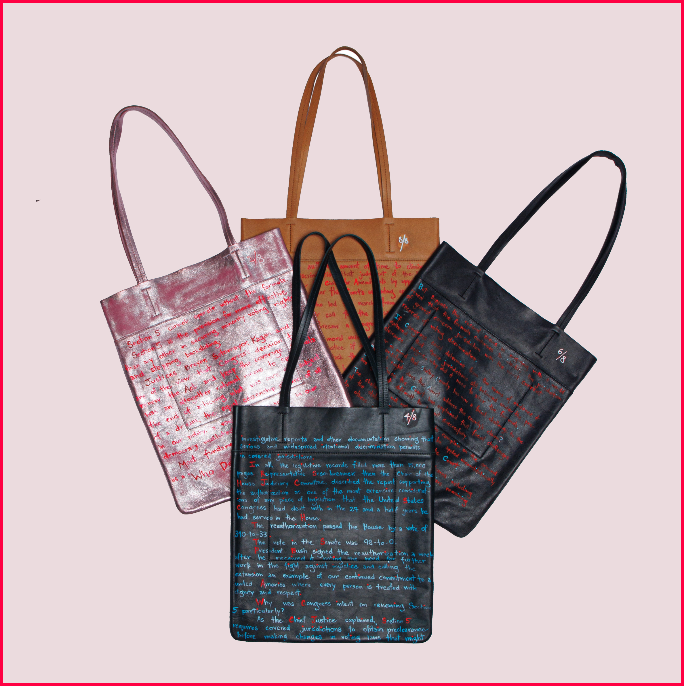 All four bags