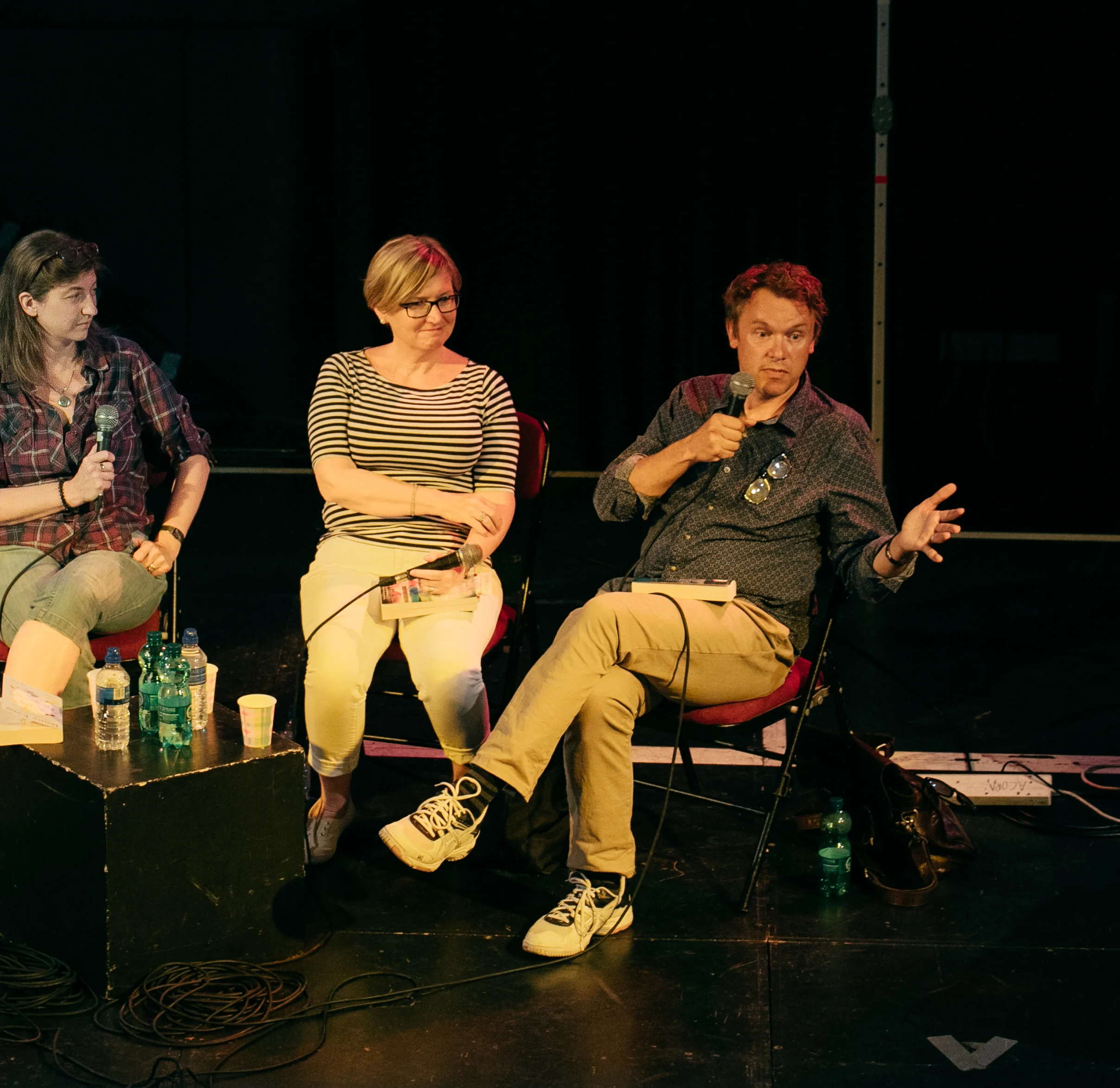Chris Vick appearing at Penzance Literary Festival, July 2017