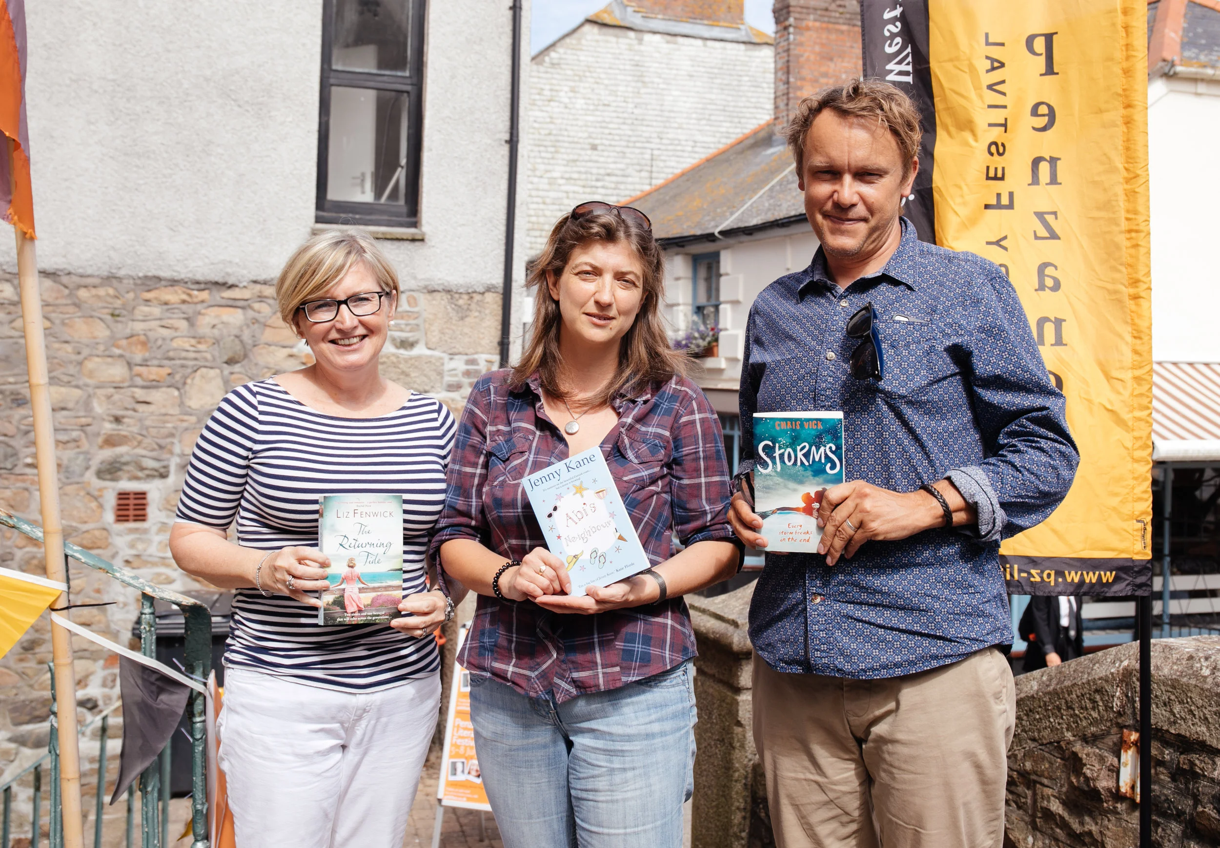 Chris Vick appearing at Penzance Literary Festival, July 2017