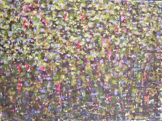 DEAR DIARY 10: AMUSED & BREATHING , 2004 24” x 17 ½” x ¾”, mixed media on canvas