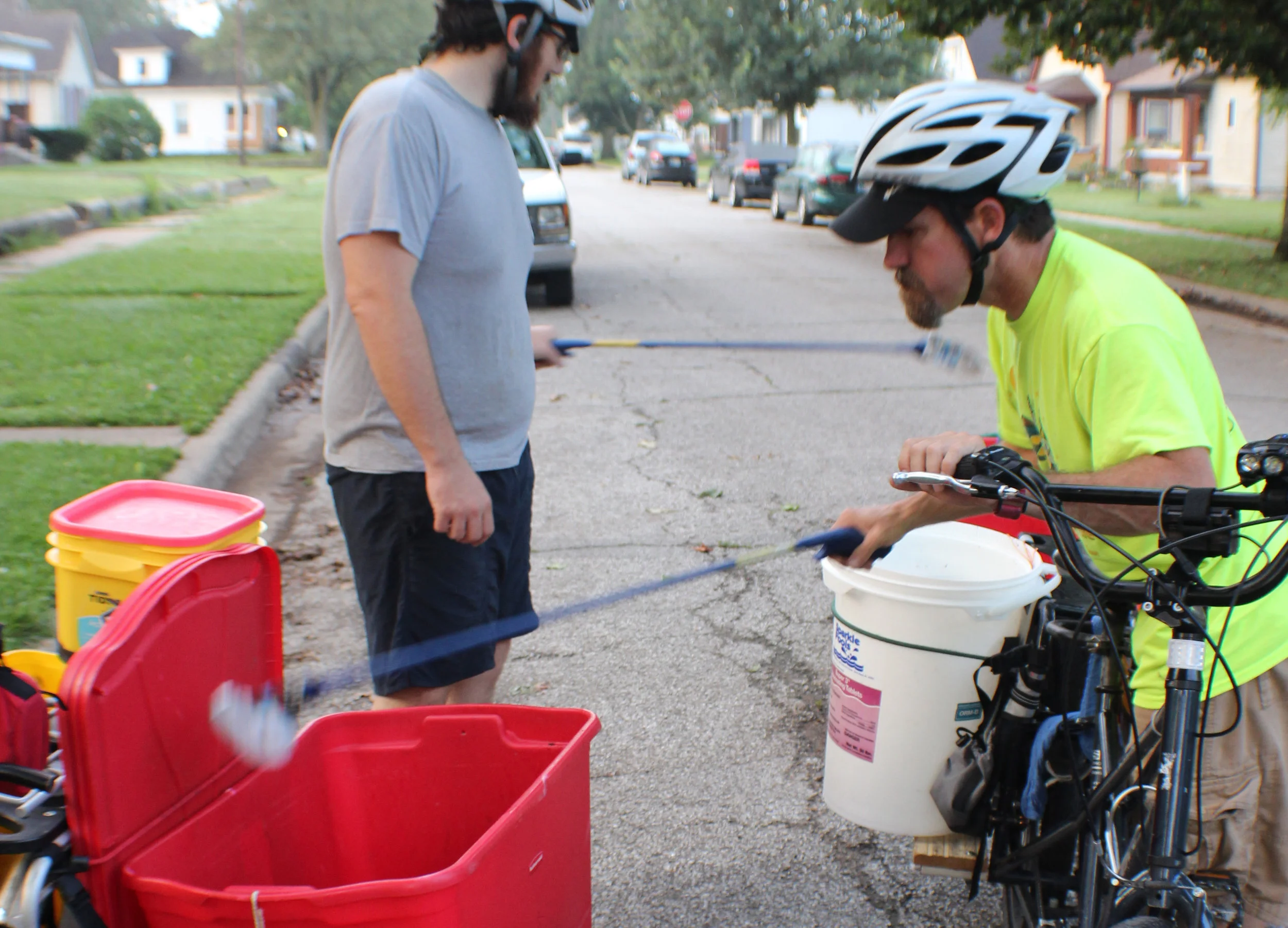 Litter Pickers by Bicycle