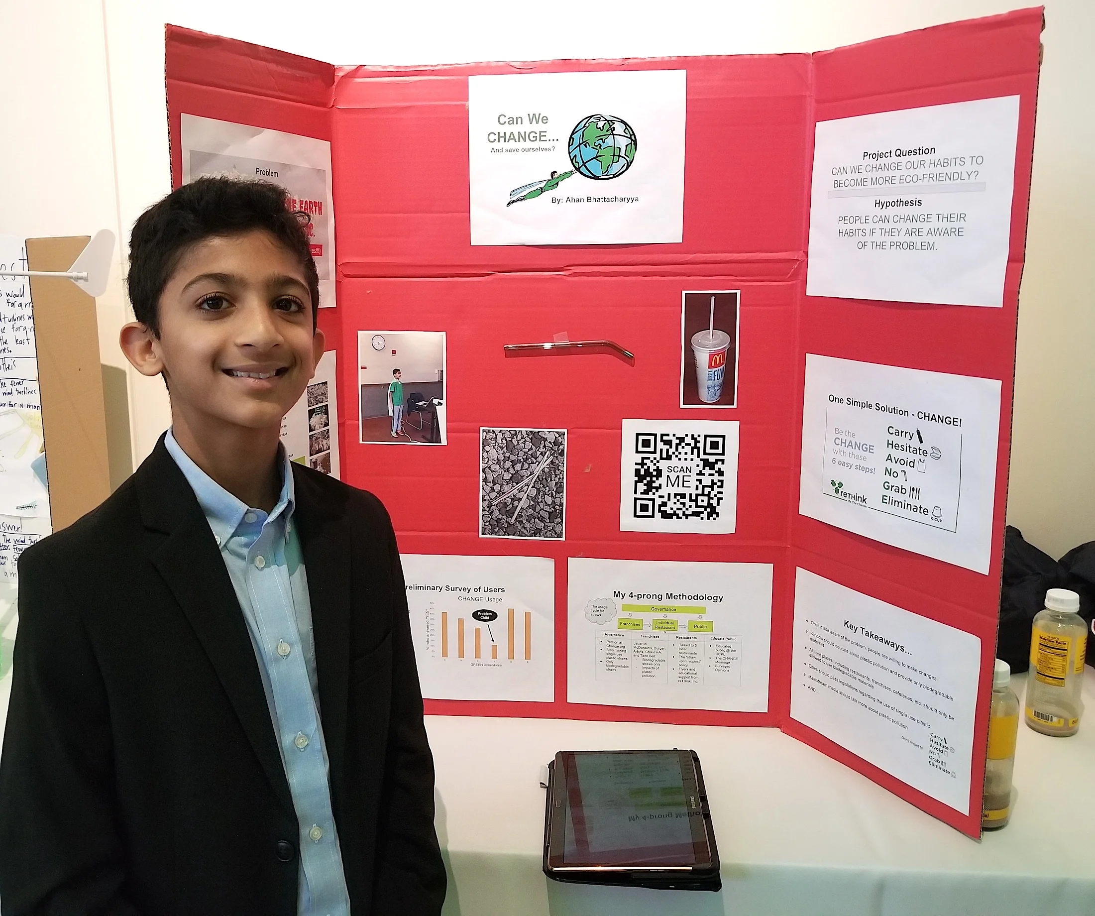 Ahan at our recent Eco Science Fair at the Indiana State Museum.