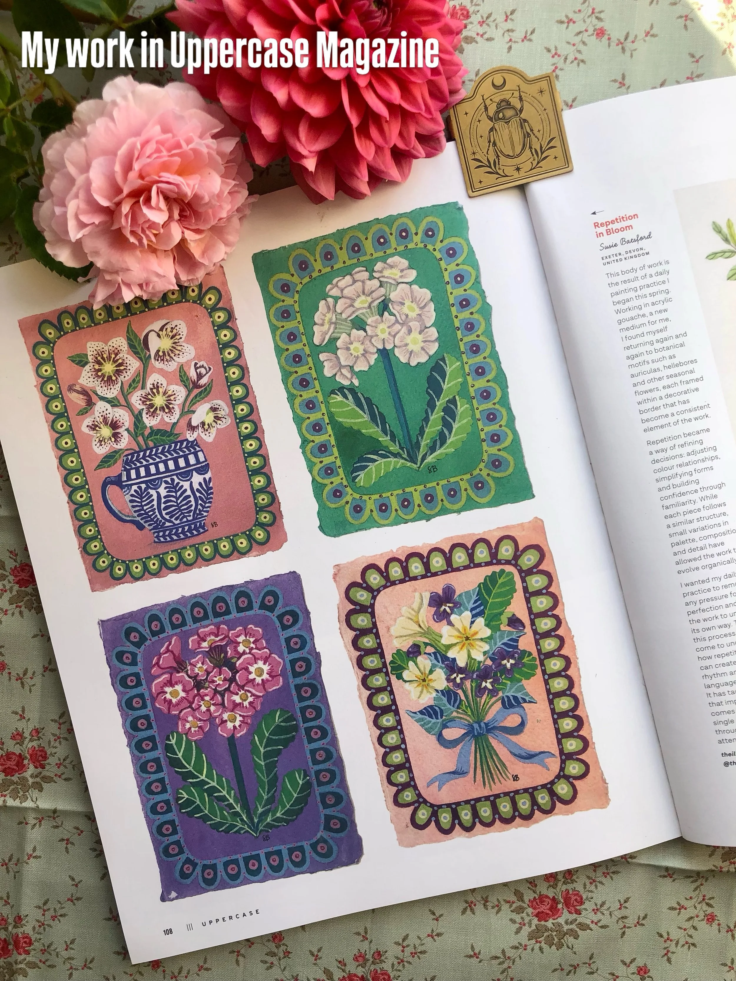 I am very happy to share that my work has been published in the very special @uppercasemag in issue No.70

Every edition of this independent magazine is so beautifully and thoughtfully put together and packed full of gorgeous images and interesting a
