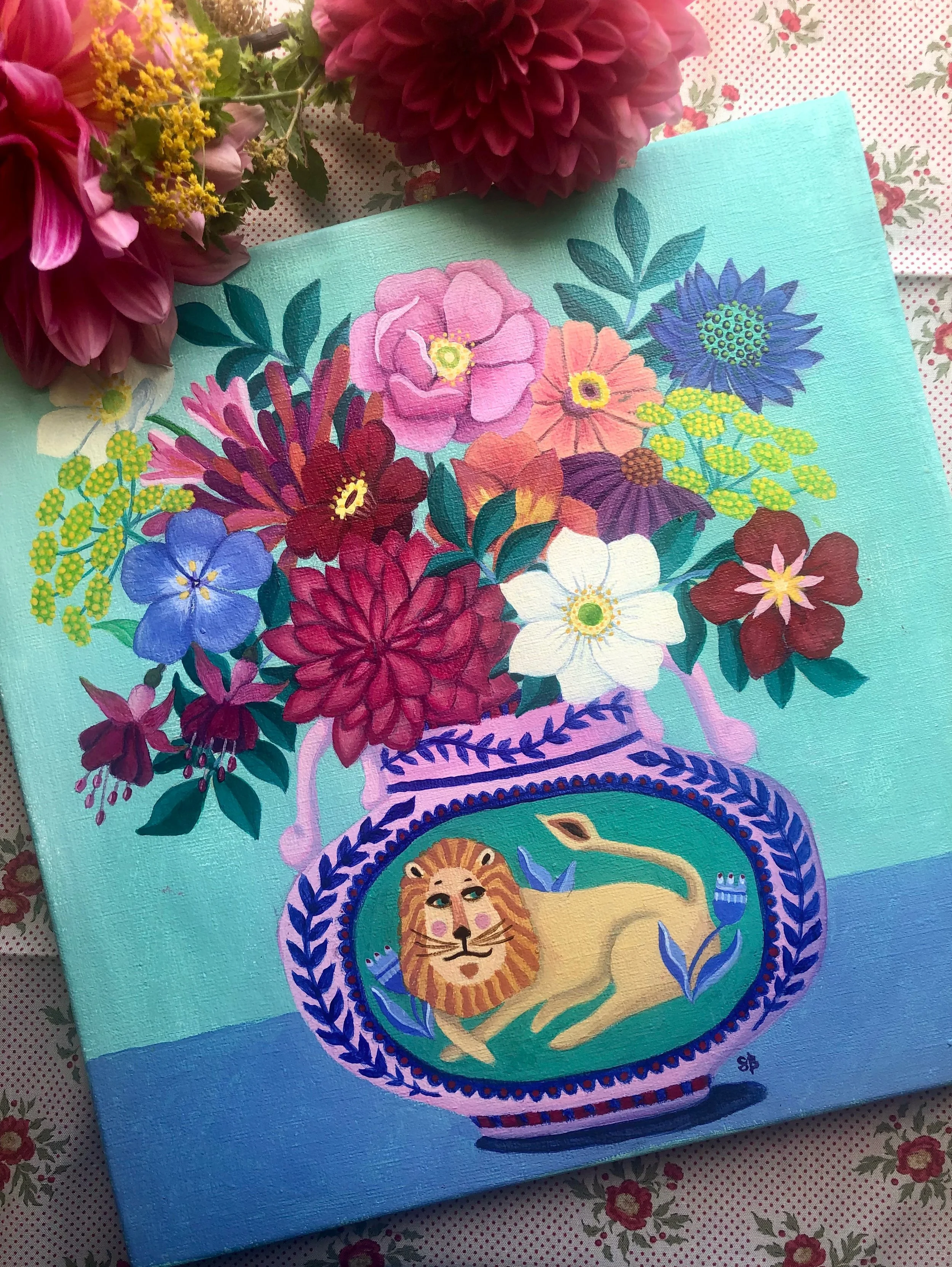 I think it&rsquo;s been just over 2 weeks since I last posted, largely because this painting has taken up pretty much all of that time!

This one is going to be part of my upcoming exhibition @thelmahulbertgallery for @devonopenstudios &hellip; it ha