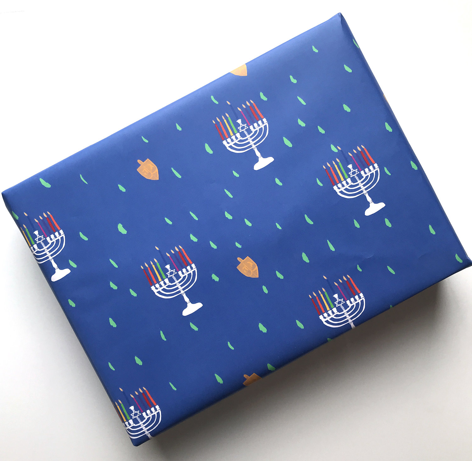 Hanukkah Wrapping Paper  Gold Star of David & Hamsa Gift Wrap - Waterleaf  Paper Company