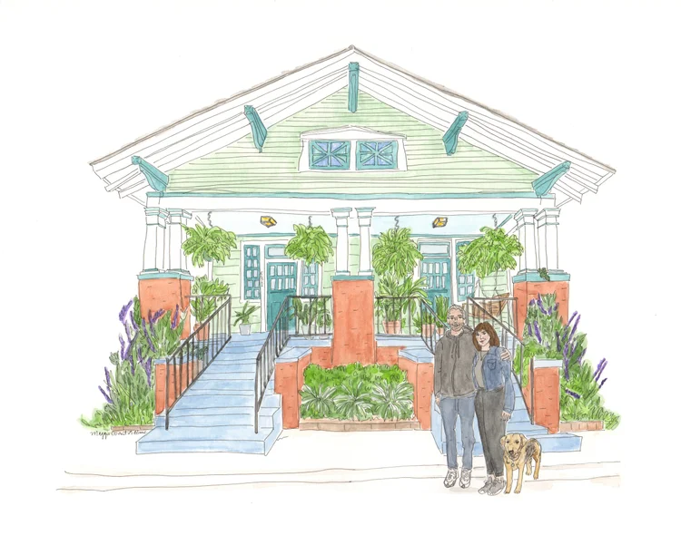 Custom Home + Family Portrait