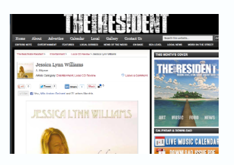 Debut “Jessica Lynn Williams” Album Review with The Beachside Resident