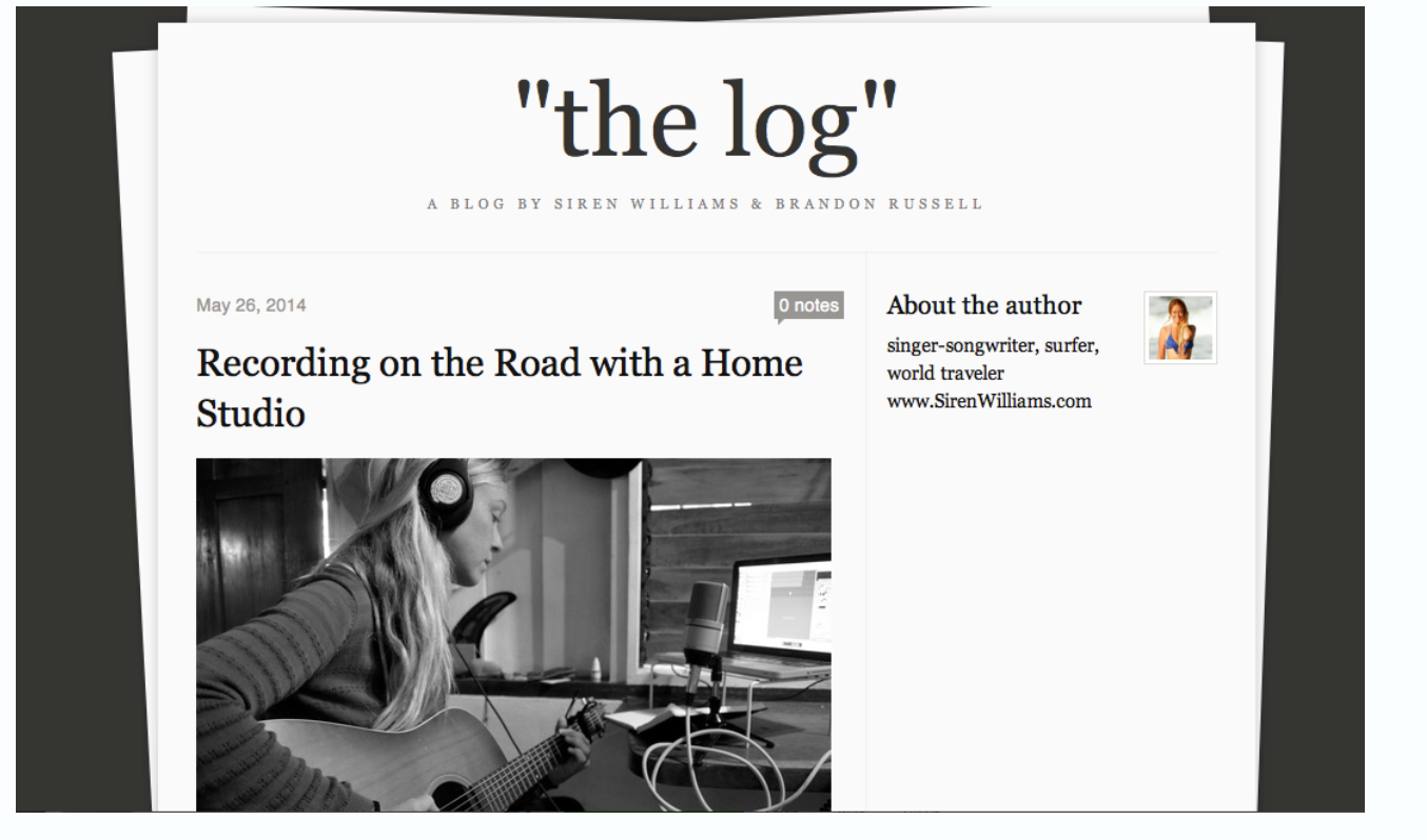 The first log.