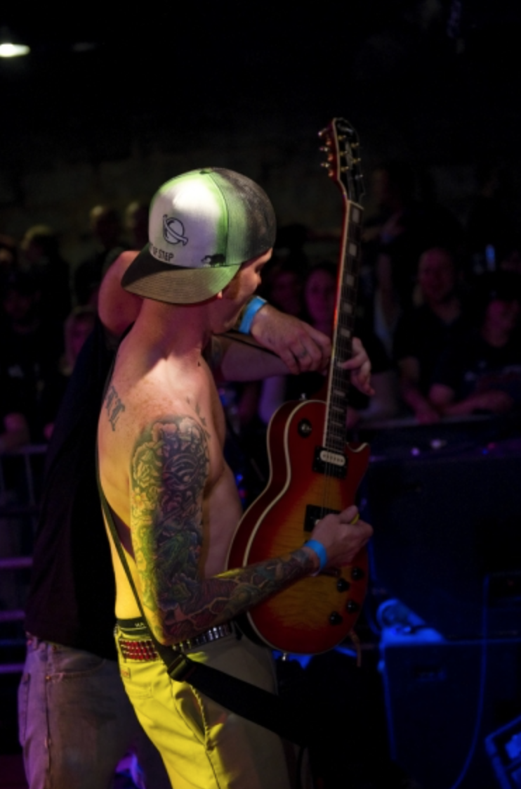 Wes on lead guitarPhoto: Unknown- from The Bastard Suns website