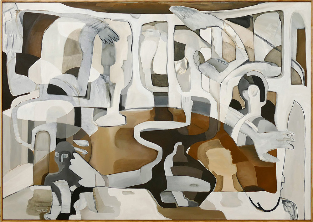 Kirsty Budge &nbsp; "The inheritor of a deplorable situation"&nbsp;oil on canvas, 2016.