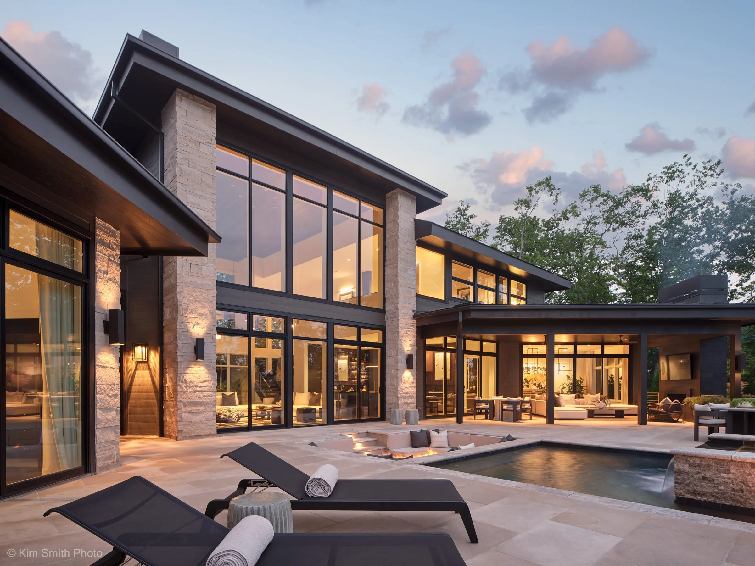 Contemporary Prairie Custom Home in the Cliffs of Walnut Cove