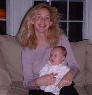 With baby Lila, St Louis 2001.
