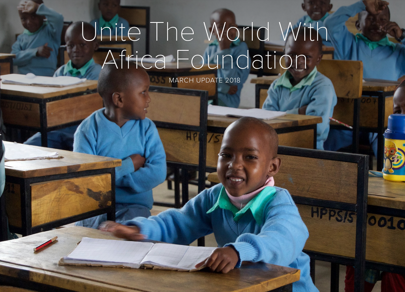 Read about what's happening at The Heaven School in Tanzania and more news from Unite!