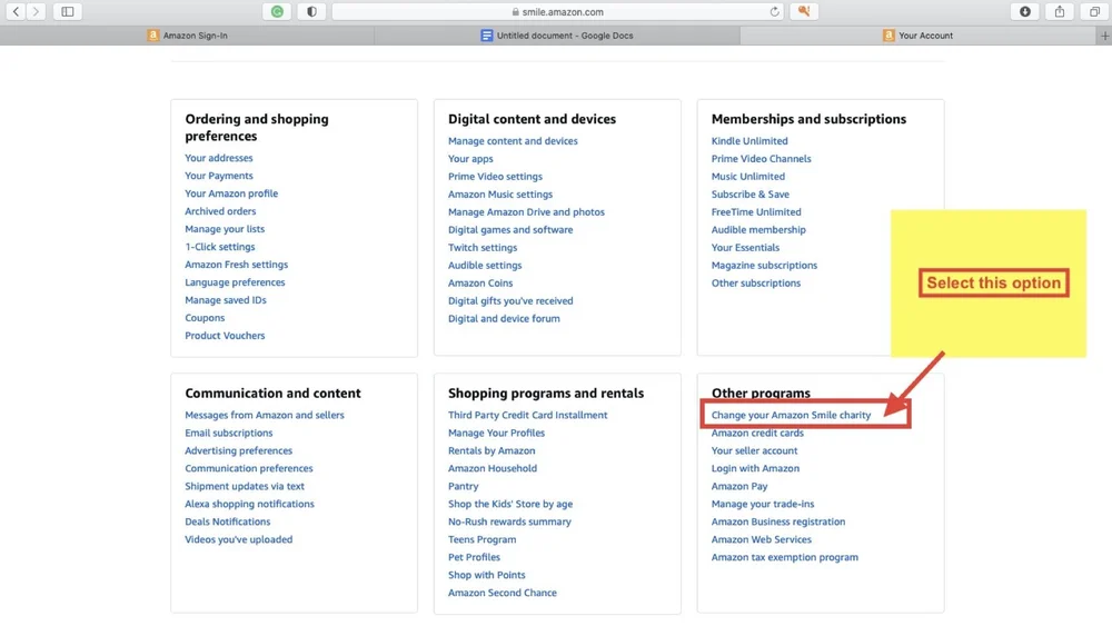 Amazon Smile You Shop Amazon Gives Will You Give To Unite For Free Unite The World With Africa Foundation