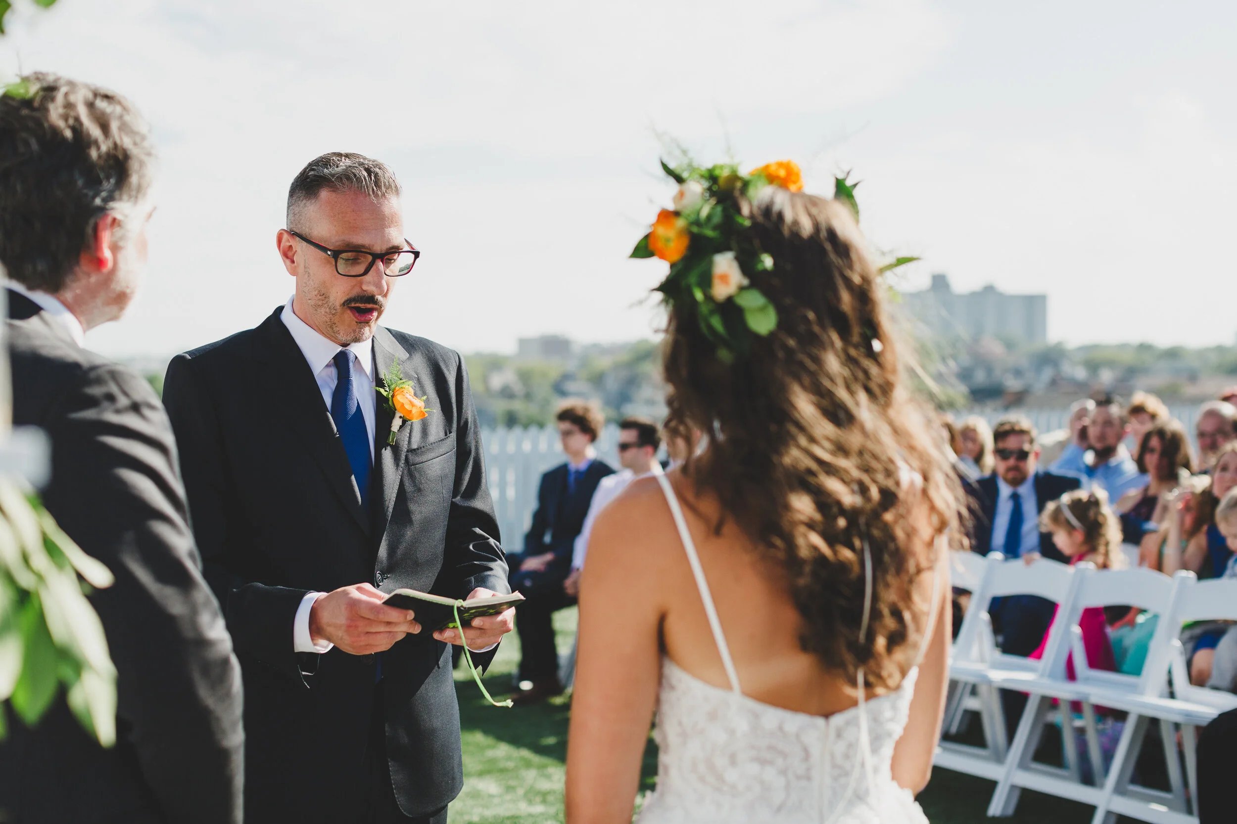 Colorful wedding at The Asbury Hotel in Asbury Park, NJ