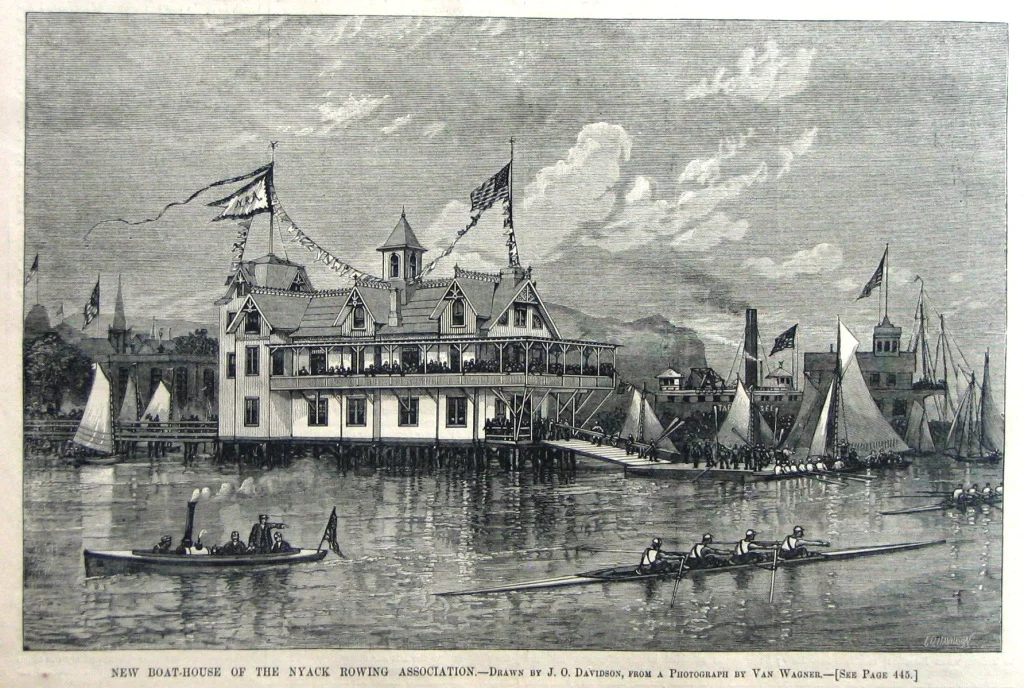 Nyack Rowing Association Boathouse, late 1800's