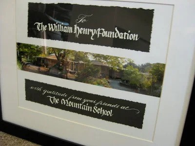 William Henry Foundation appreciation