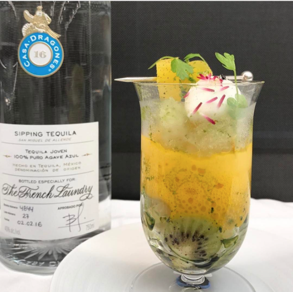 Personalized Casa Dragones Sipping Tequila for The French Laundry restaurant