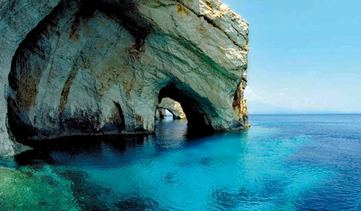 blue caves at cape skinari