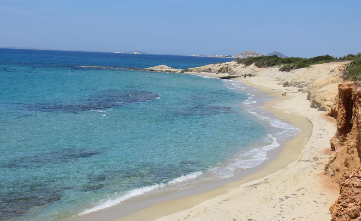 one of the many beautiful beaches in naxos
