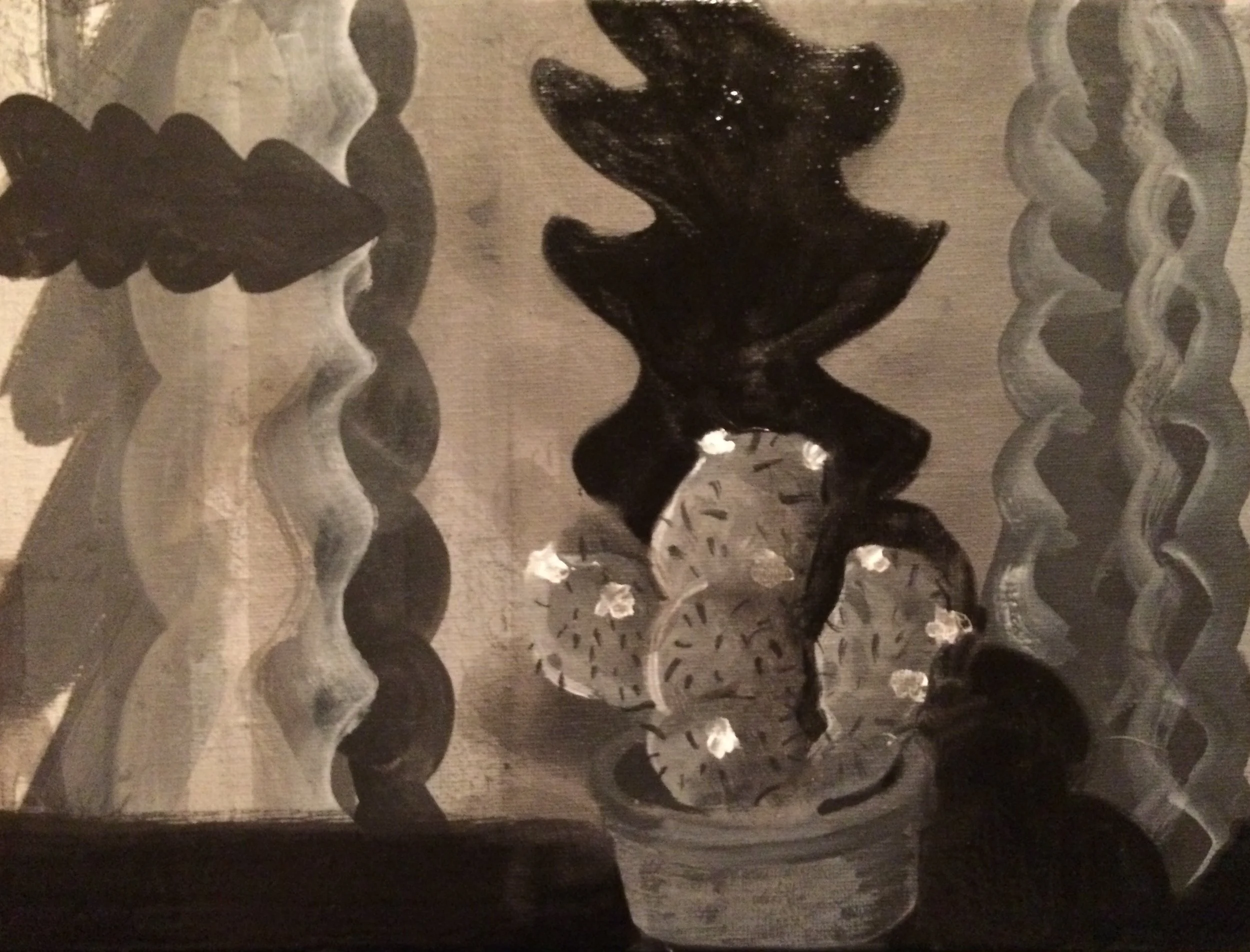 "The Cactus Blooms at Night"