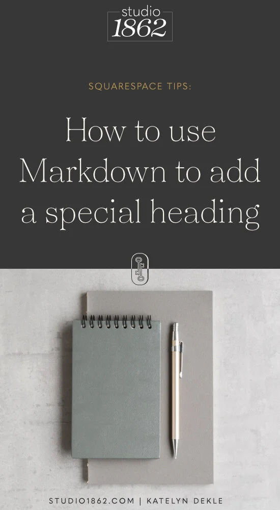 How To Use Another Heading Style In Squarespace Studio 1862