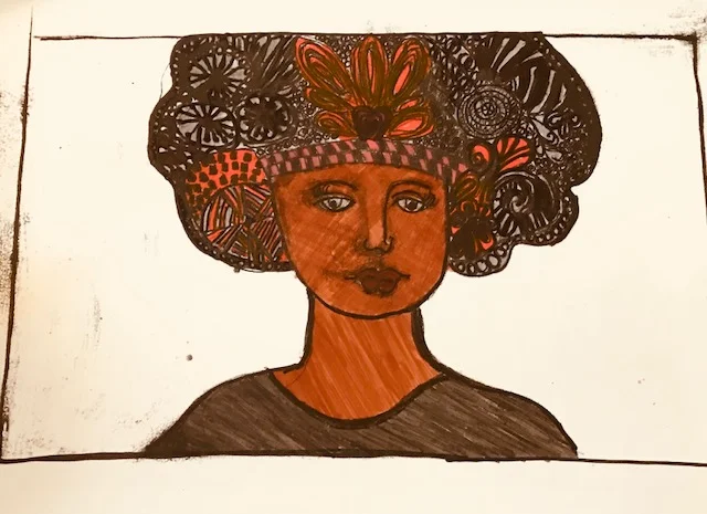 Grrrl in Headwrap #3