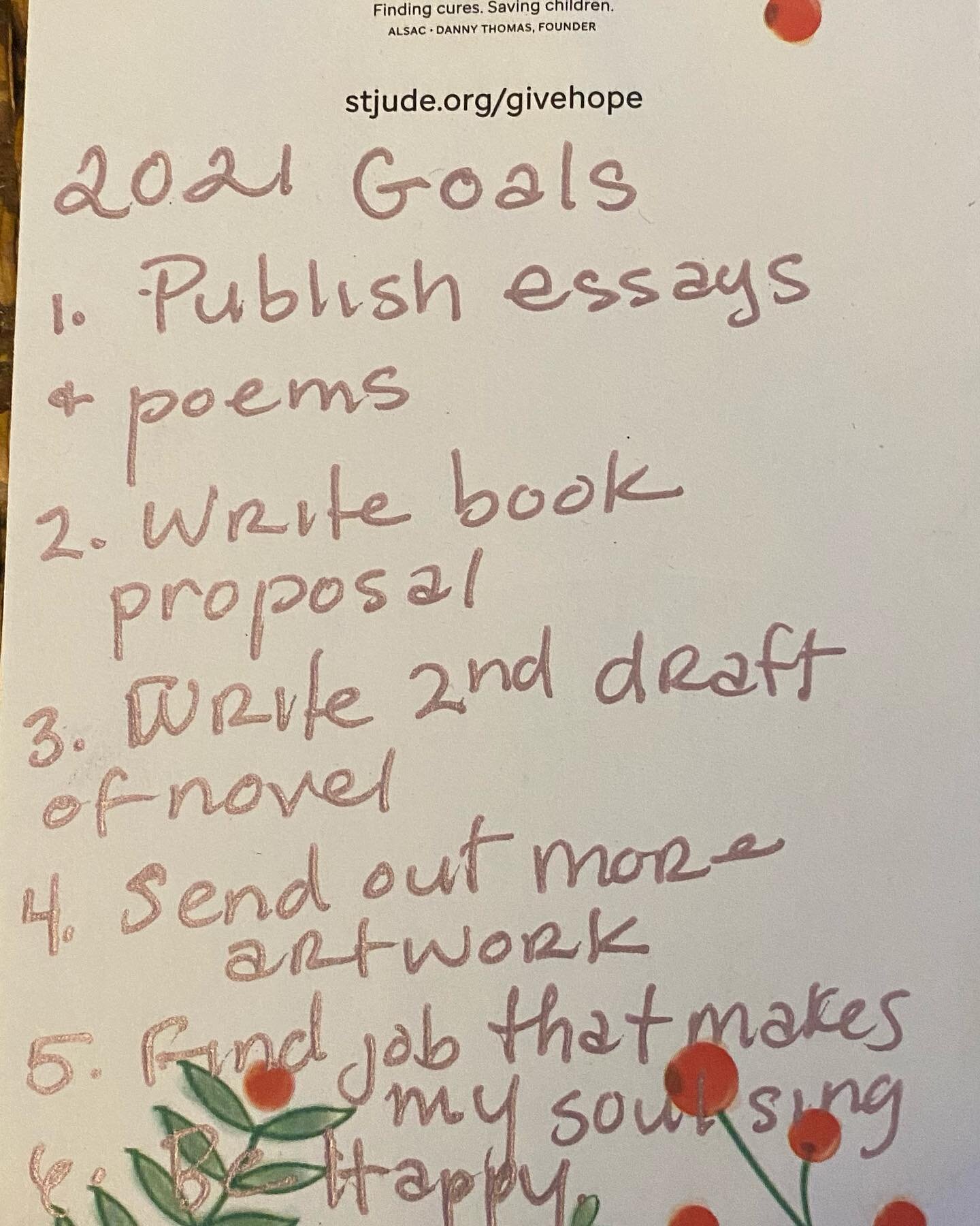 Sometimes not getting something you thought you wanted makes you braver to go after what you&rsquo;ve been scared to go after. On January 1, 2021, I wrote down these 6 goals. For years, I let other things distract me from fully and fearlessly pursue 