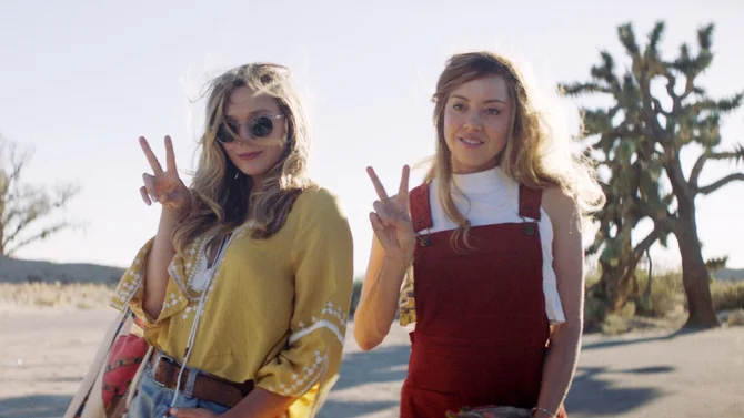 Elizabeth Olsen and Aubrey Plaza.