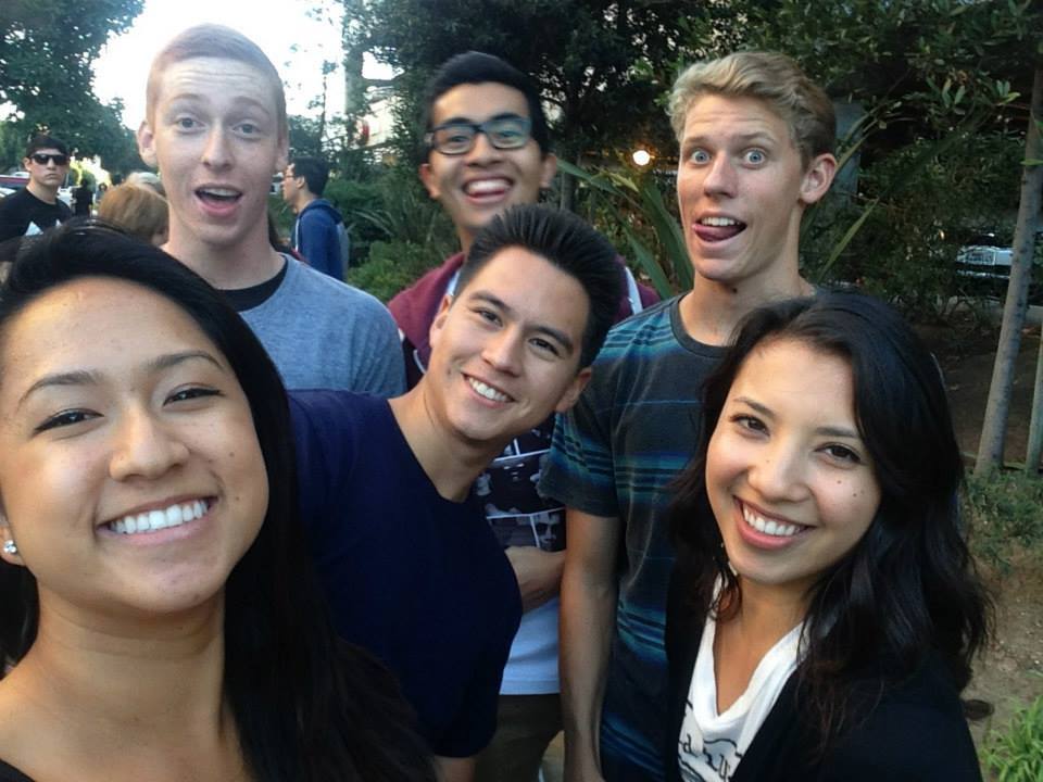 Me and frandz in line to see Arctic Monkeys at the Wiltern.