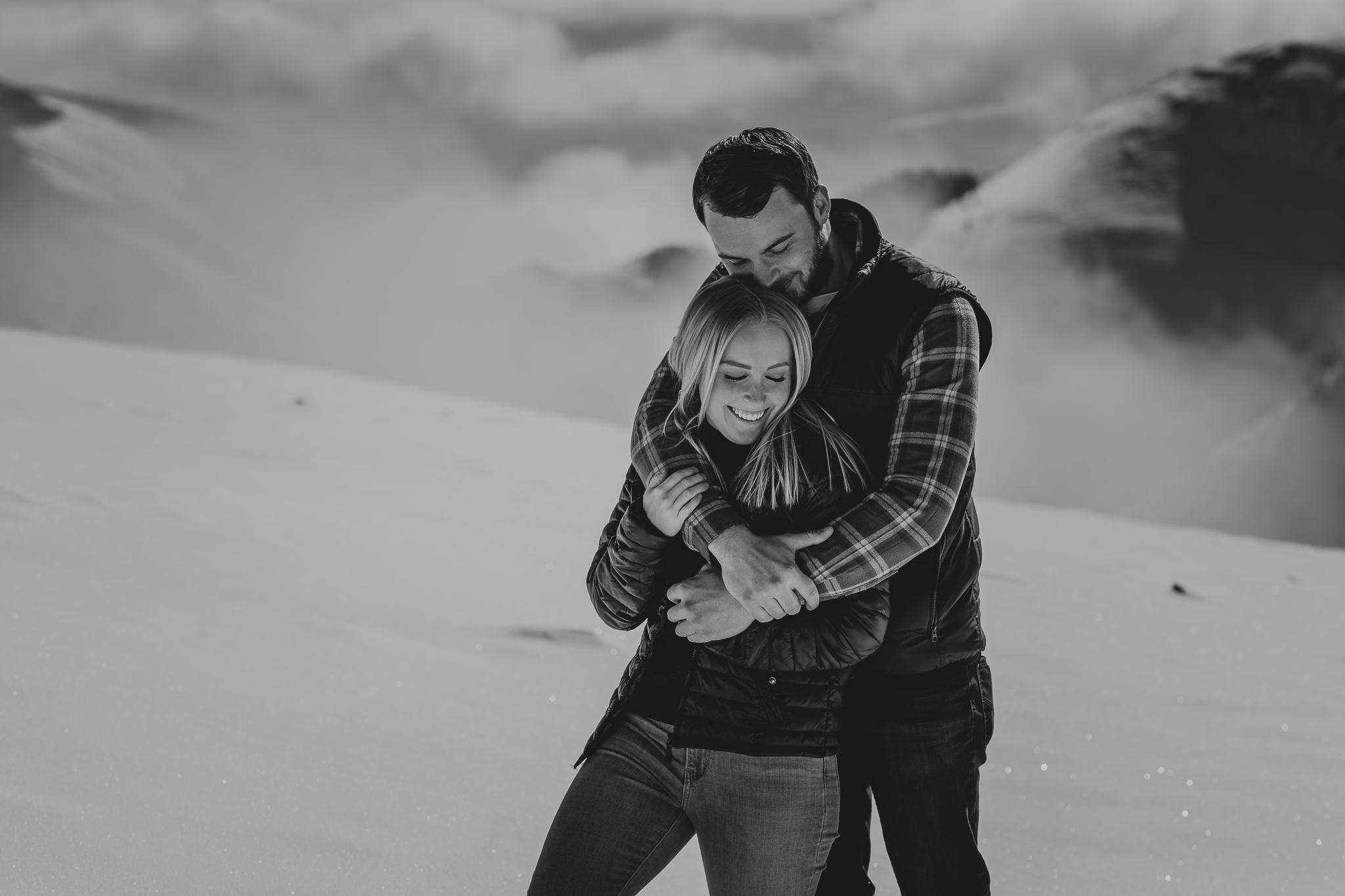 Kananaskis mountain helicopter engagement calgary wedding photographer