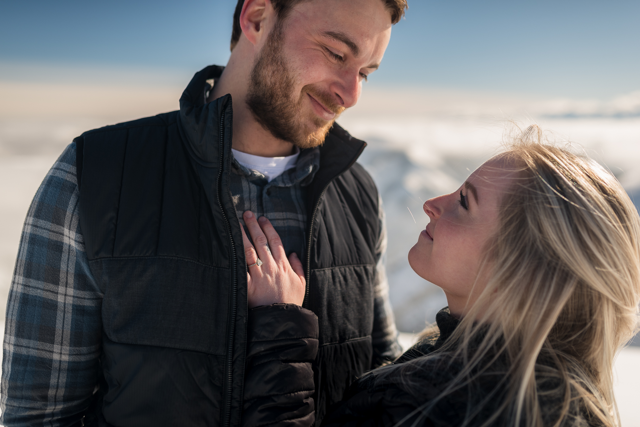 Kananaskis mountain helicopter engagement calgary wedding photographer