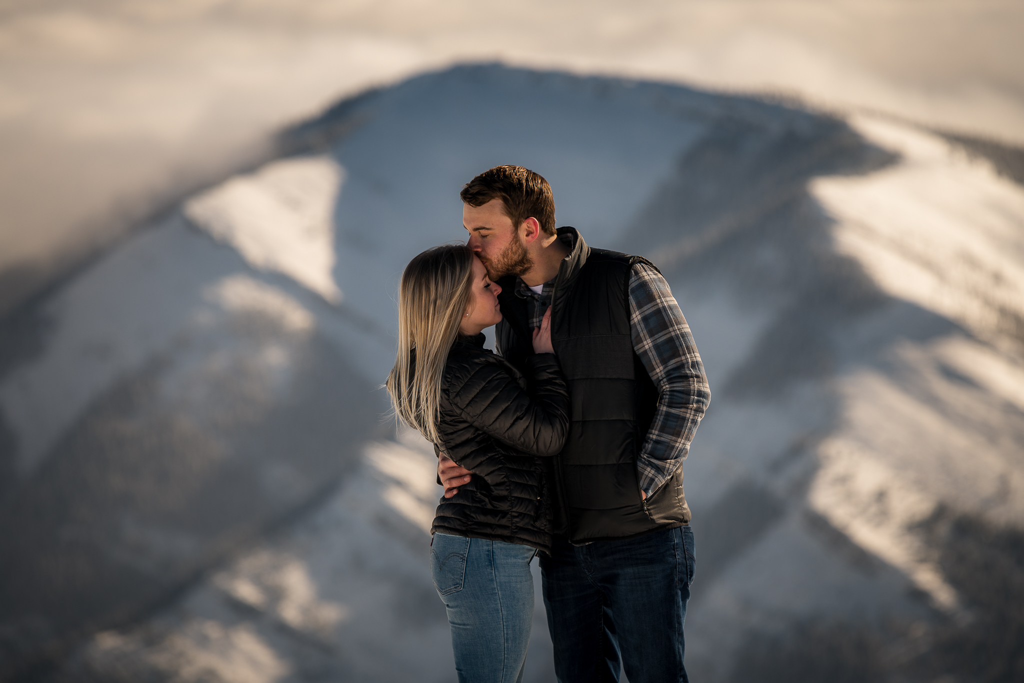 Kananaskis mountain helicopter engagement calgary wedding photographer