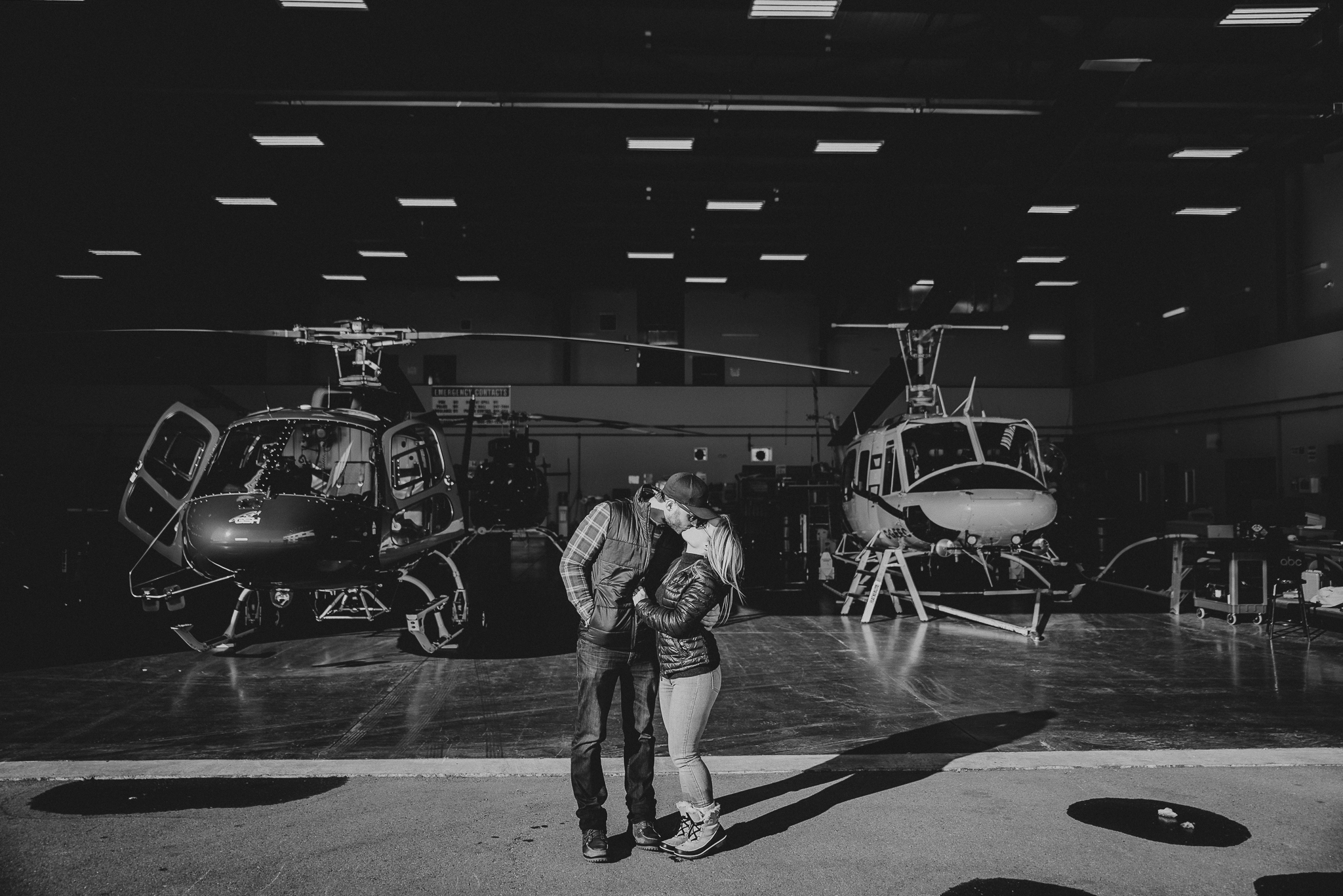 Kananaskis mountain helicopter engagement calgary wedding photographer