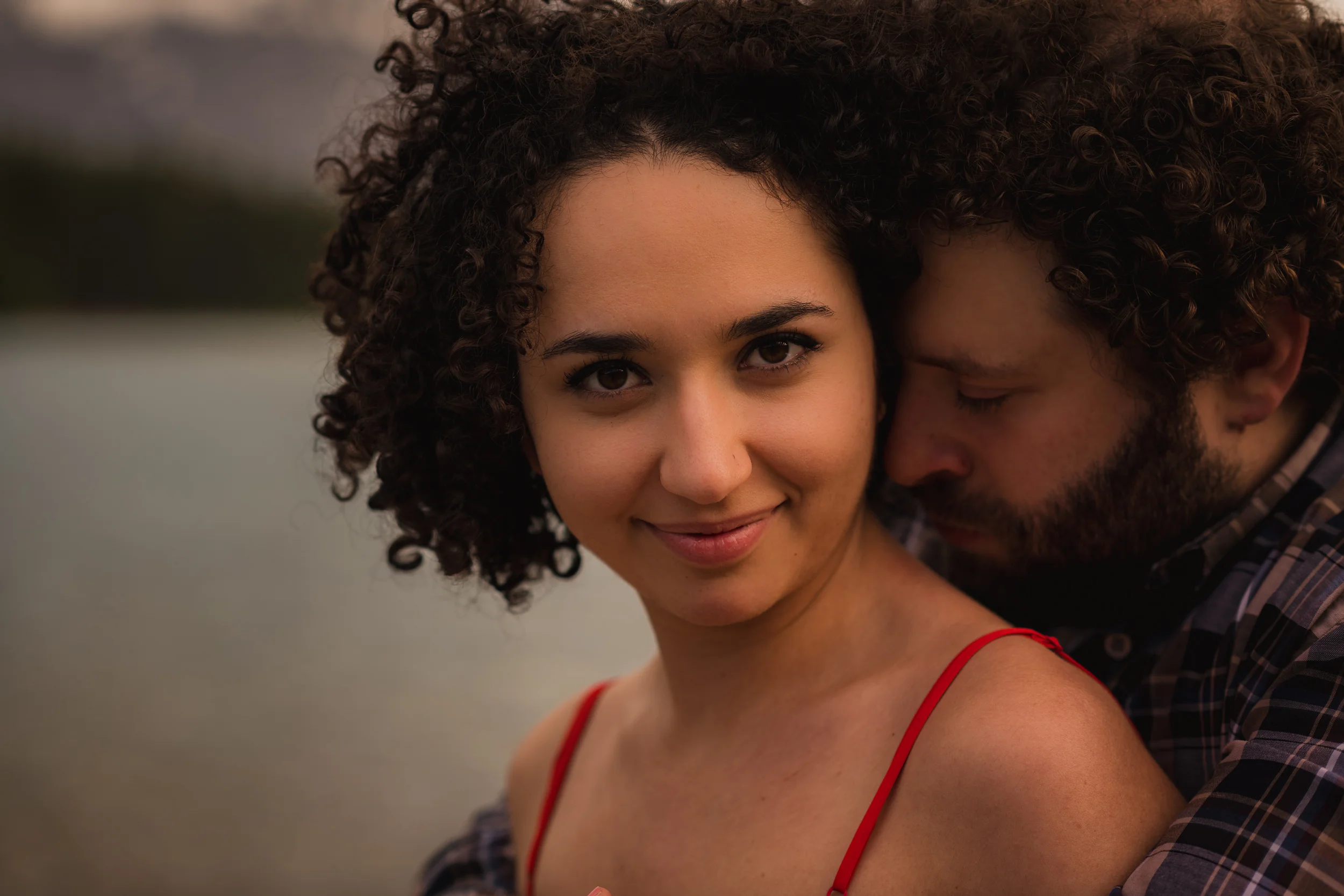 Two Jack Lake Banff engagement calgary banff wedding photographer