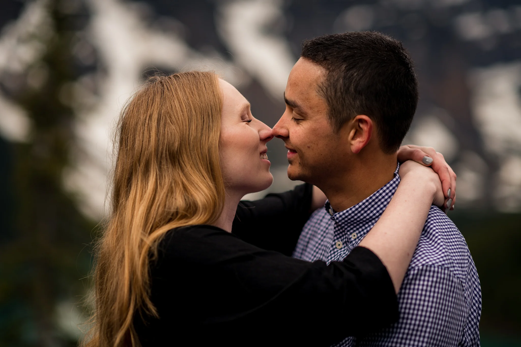 Moraine Lake Engagement photos banff and calgary wedding photographer