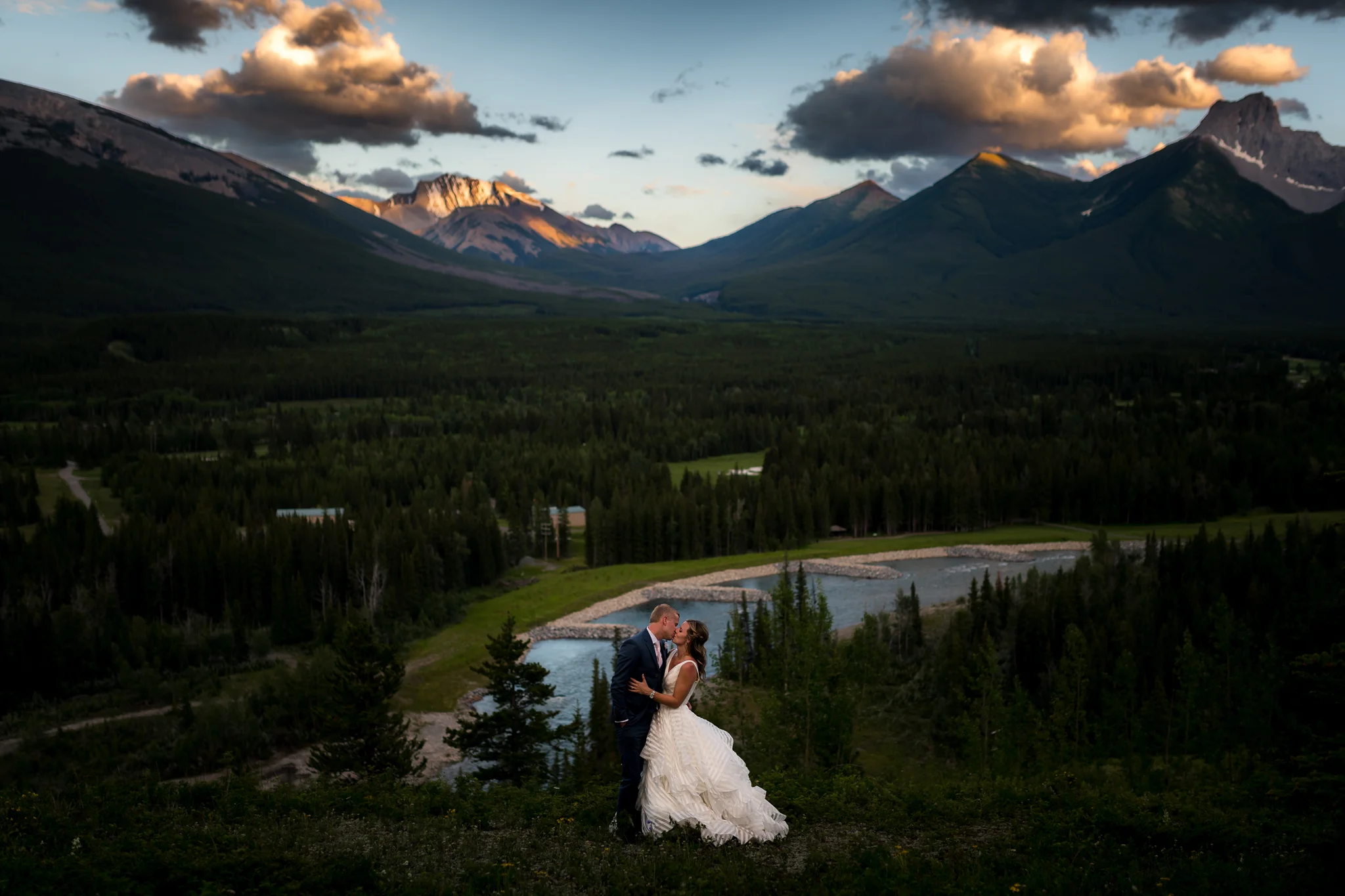 Pomeroy Kananaskis mountain lodge wedding Banff Calgary wedding photographer