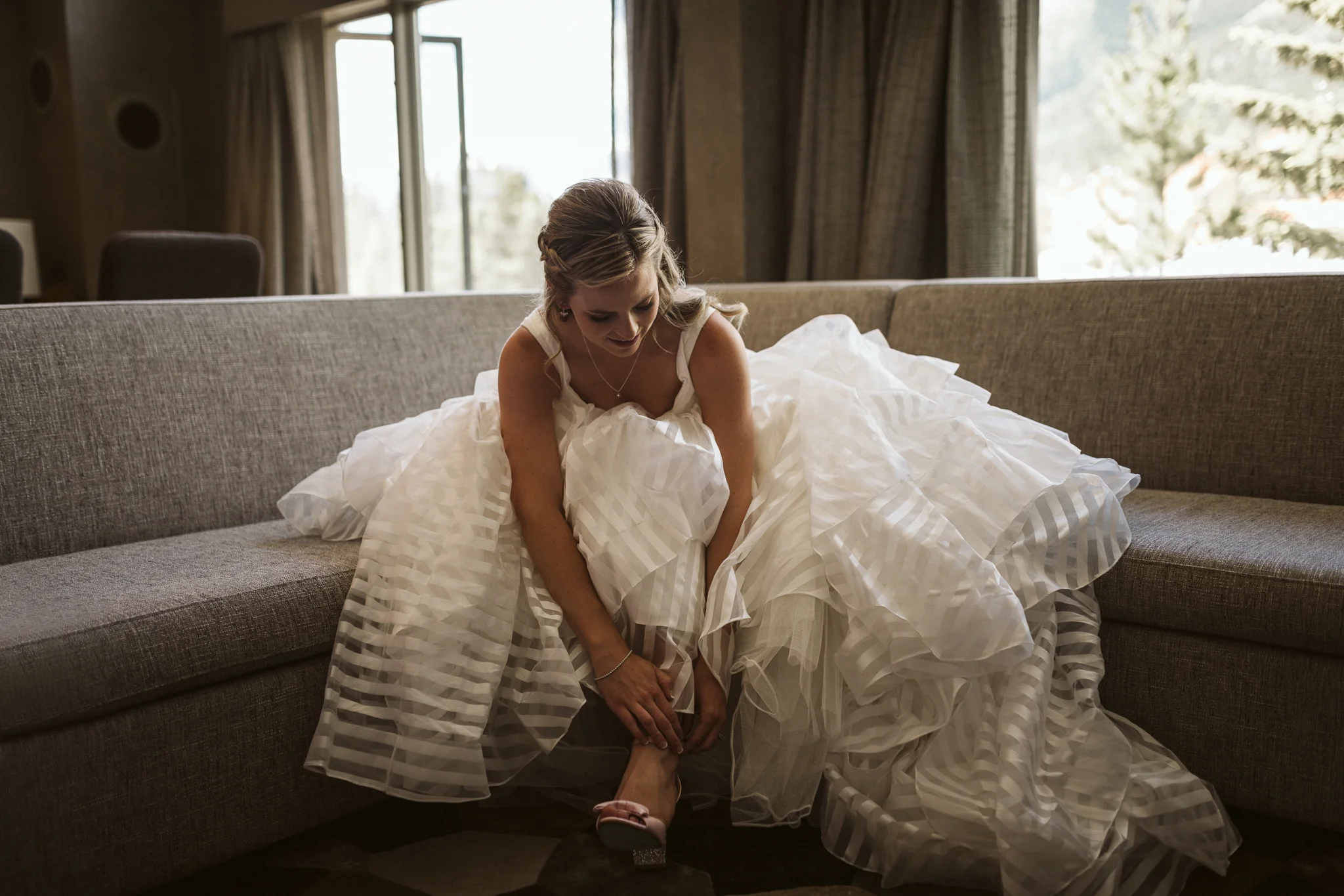 Pomeroy Kananaskis mountain lodge wedding Banff Calgary wedding photographer