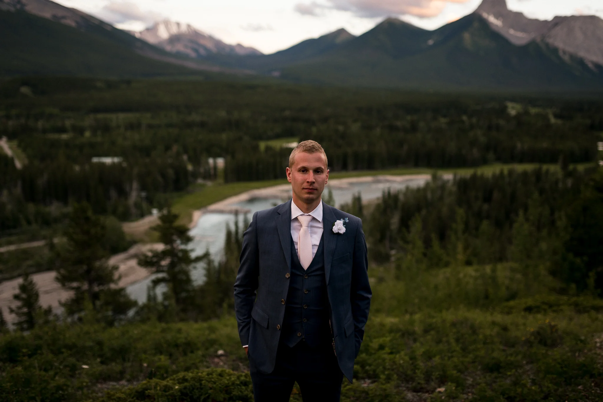 Pomeroy Kananaskis mountain lodge wedding Banff Calgary wedding photographer