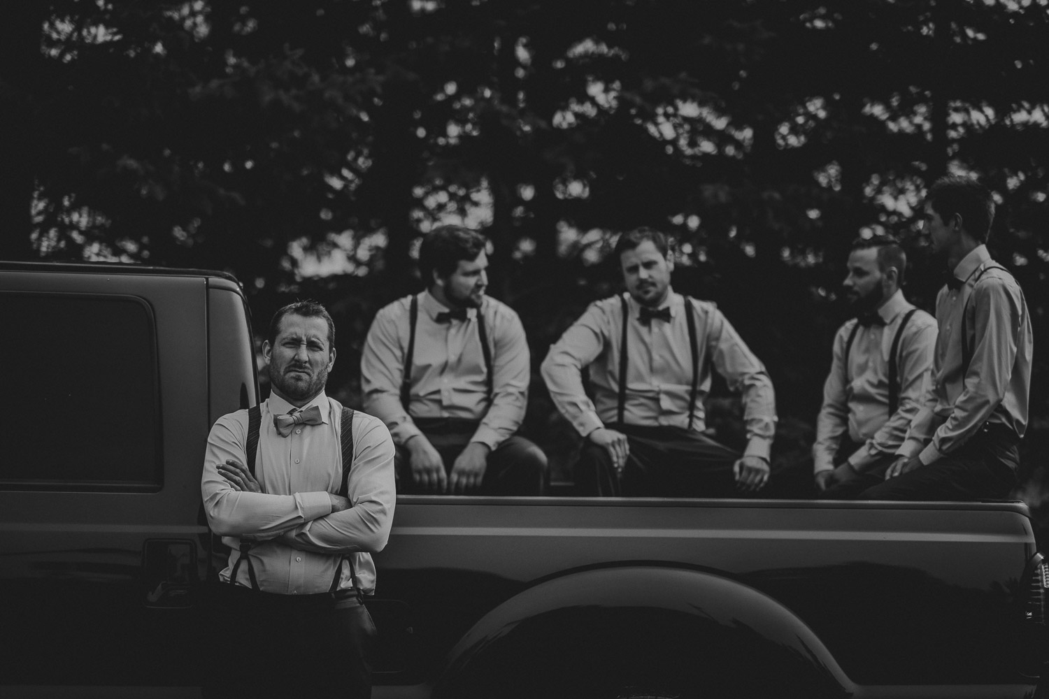 GQ groom getting ready rustic farm wedding photos banff wedding photographer elopements