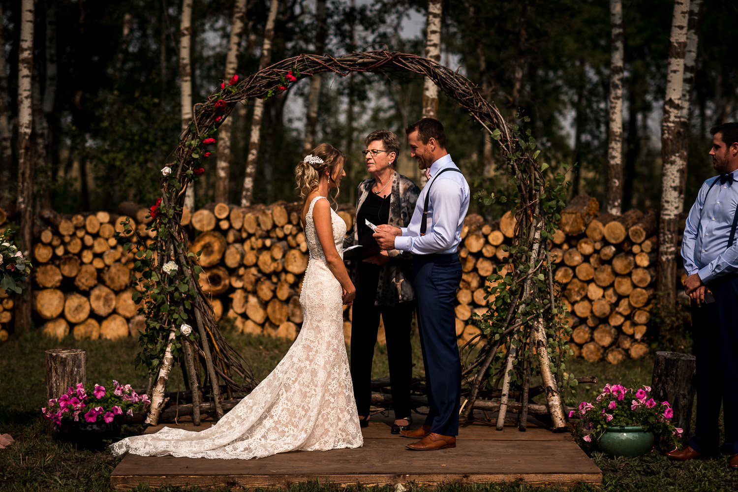 Alberta Intimate Farm wedding calgary banff wedding photographer elopement
